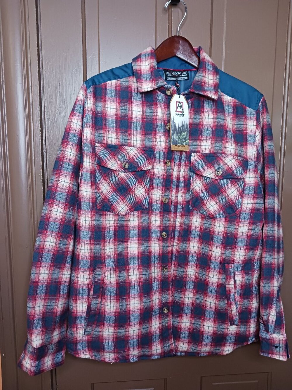 Avalanche Men's Plaid Windbraker Long Sleeve Jacket size M (NWT)